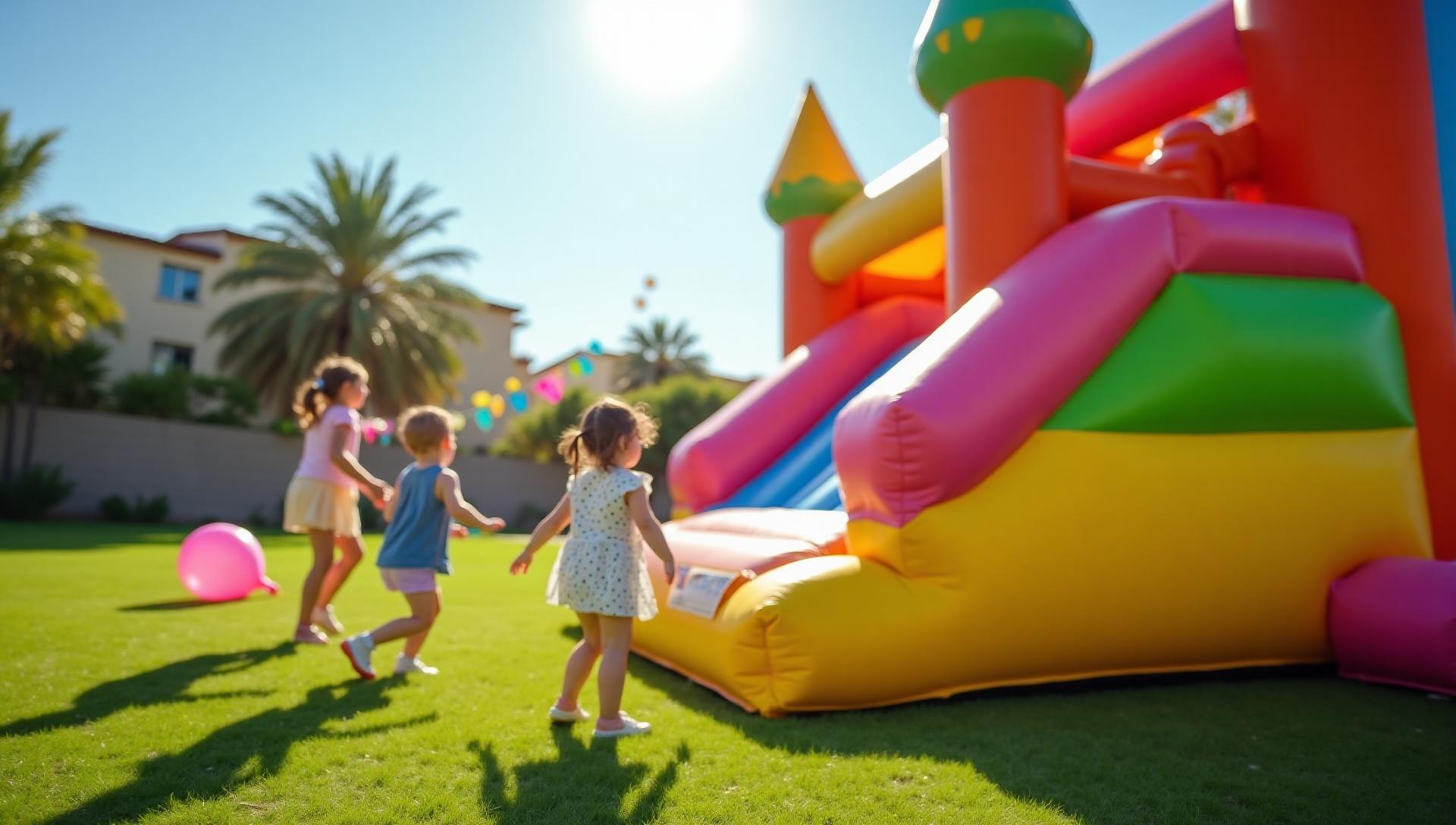 Birthday party bouncy castle entertainment in Dubai