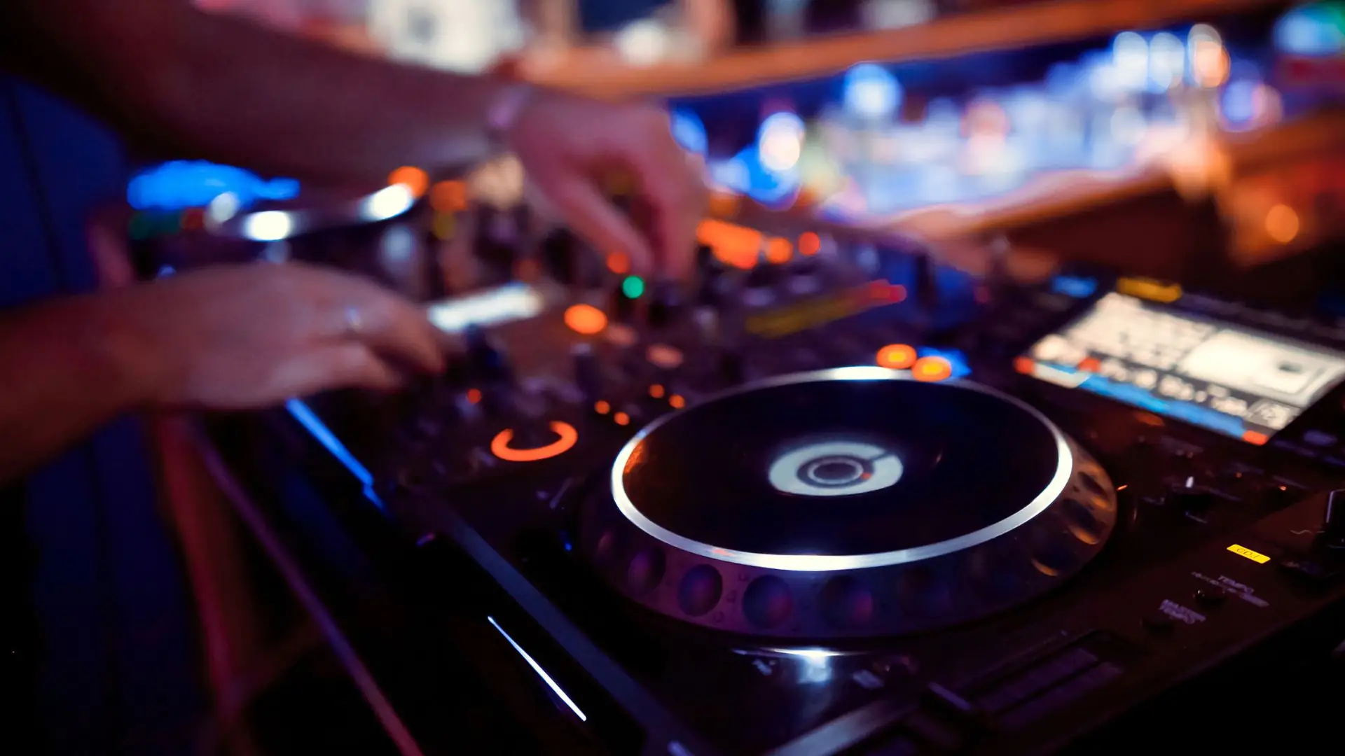 Professional DJ performing at luxury Dubai event